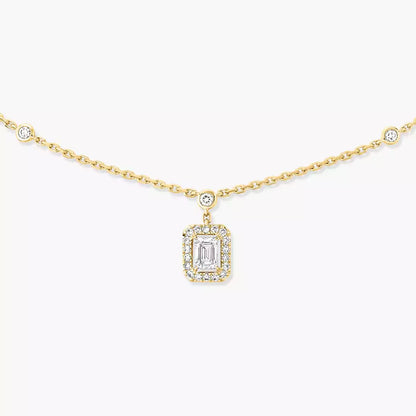 [Vicky]My Twin Diamond Necklace in Silver