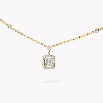 [Vicky]My Twin Diamond Necklace in Silver