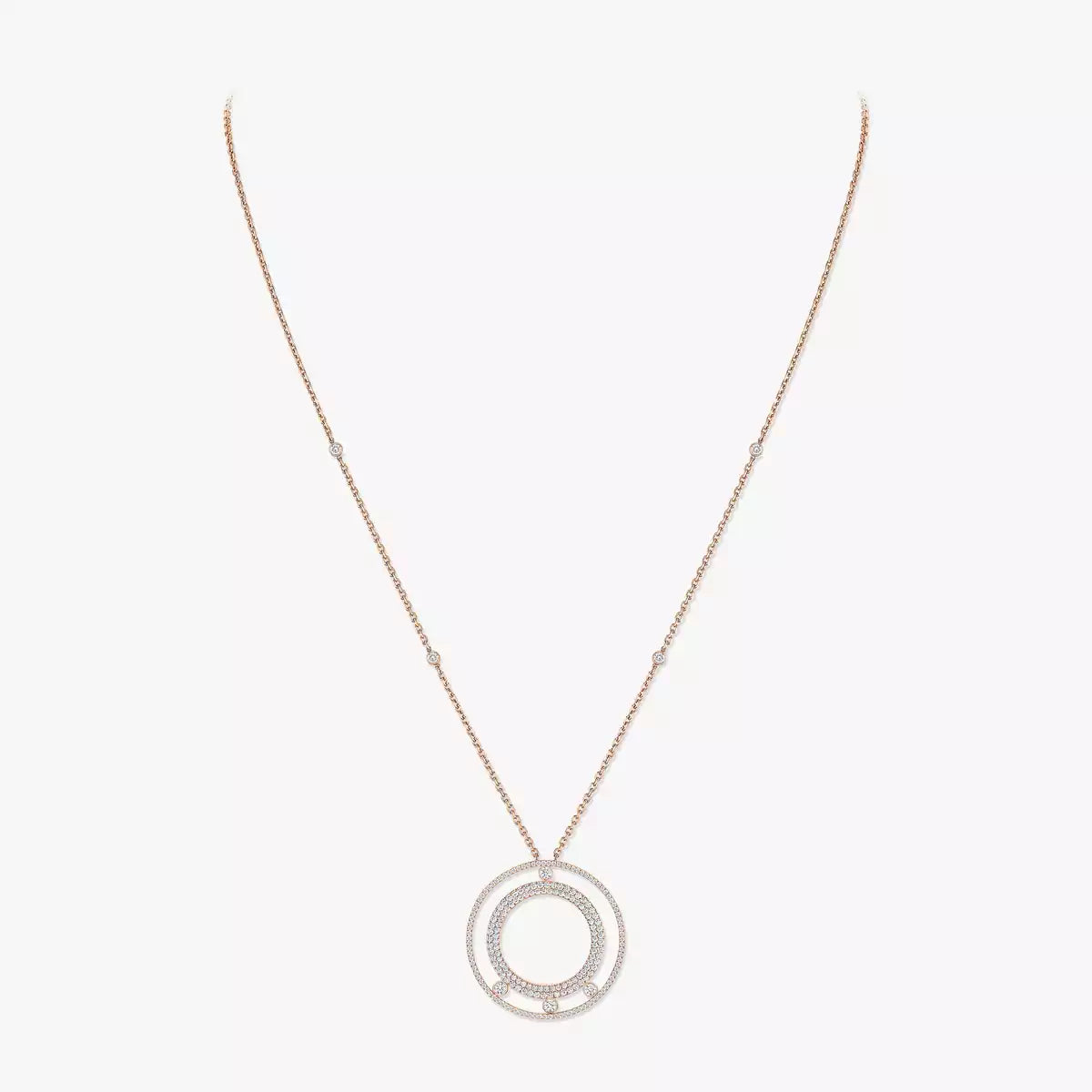 [Vicky]Move Romane Long Pave_-Set Diamond Necklace