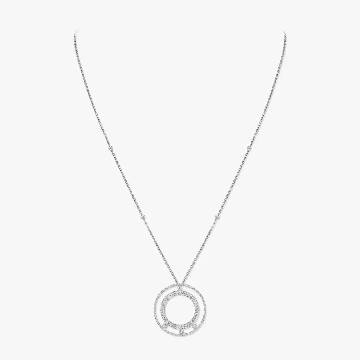 [Vicky]Move Romane Long Pave_-Set Diamond Necklace