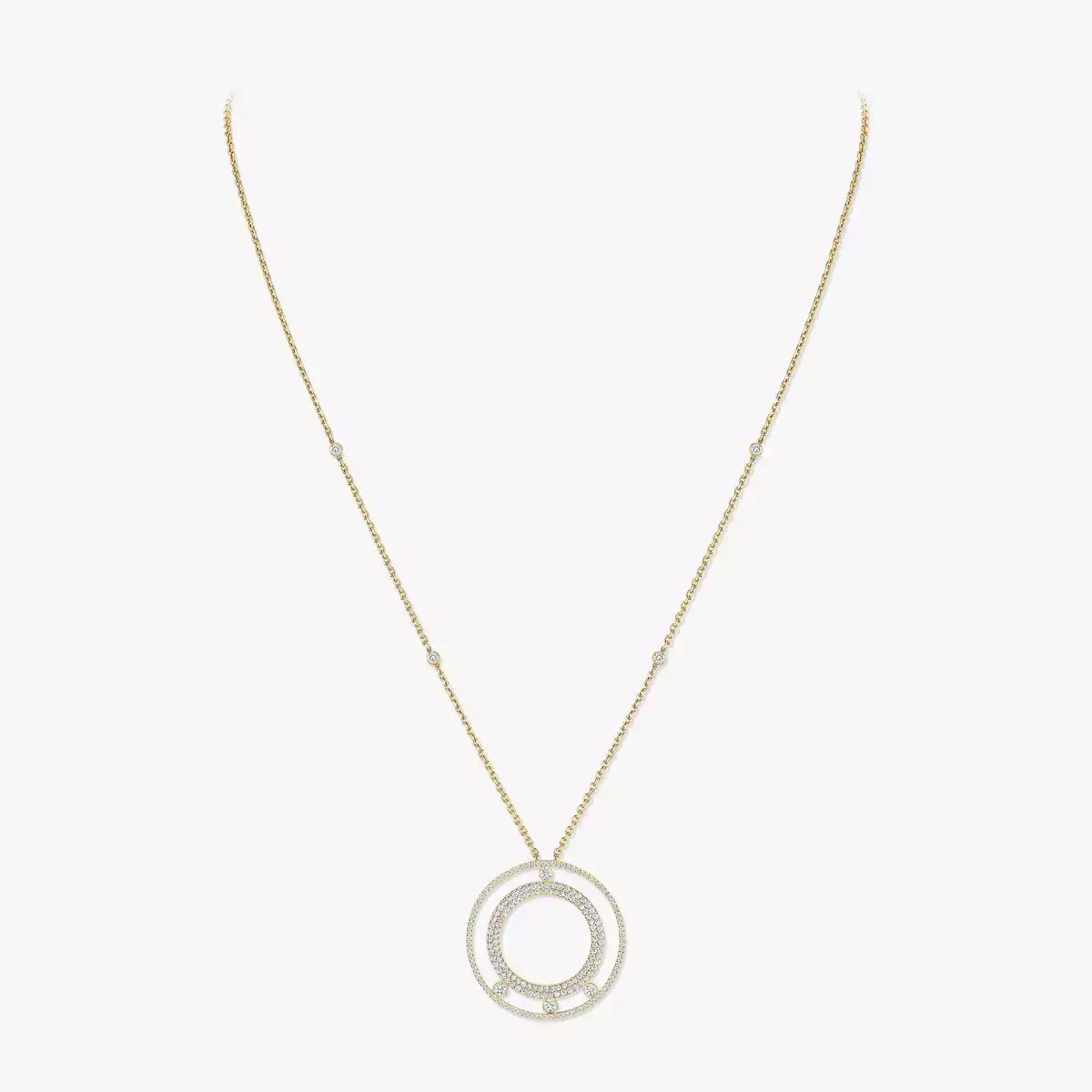[Vicky]Move Romane Long Pave_-Set Diamond Necklace