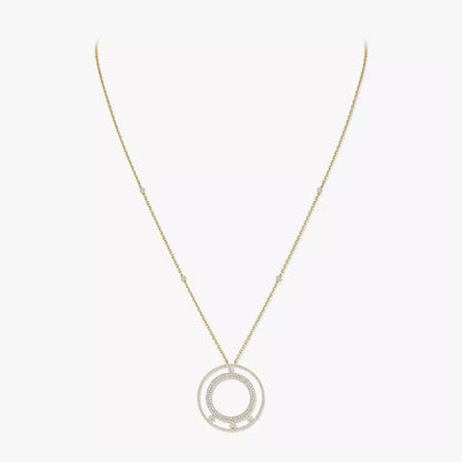 [Vicky]Move Romane Long Pave_-Set Diamond Necklace