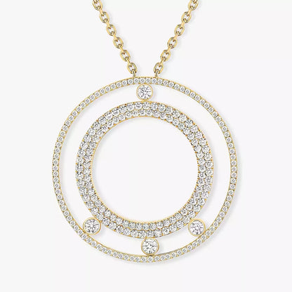 [Vicky]Move Romane Long Pave_-Set Diamond Necklace