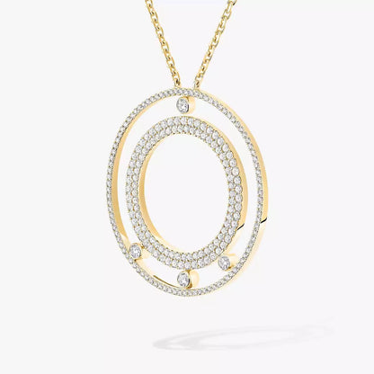 [Vicky]Move Romane Long Pave_-Set Diamond Necklace
