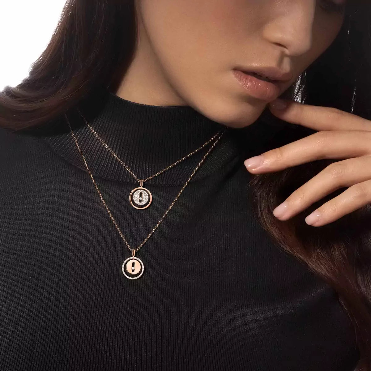 [Vicky] Lucky Move Diamond Necklace