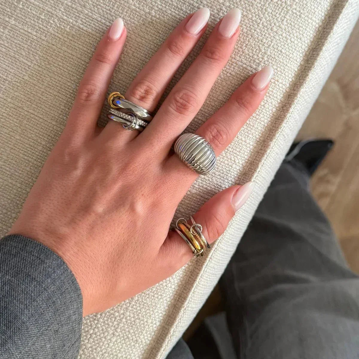 [Royal Vicky]Stella Diamond Ring Stack