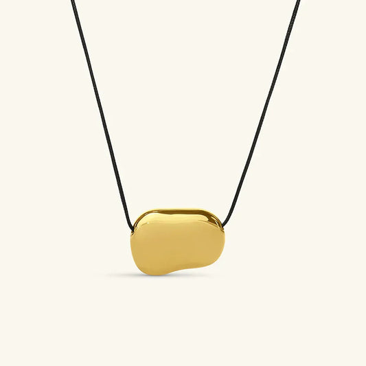 [Royal Vicky]Cord Pebble Pendant