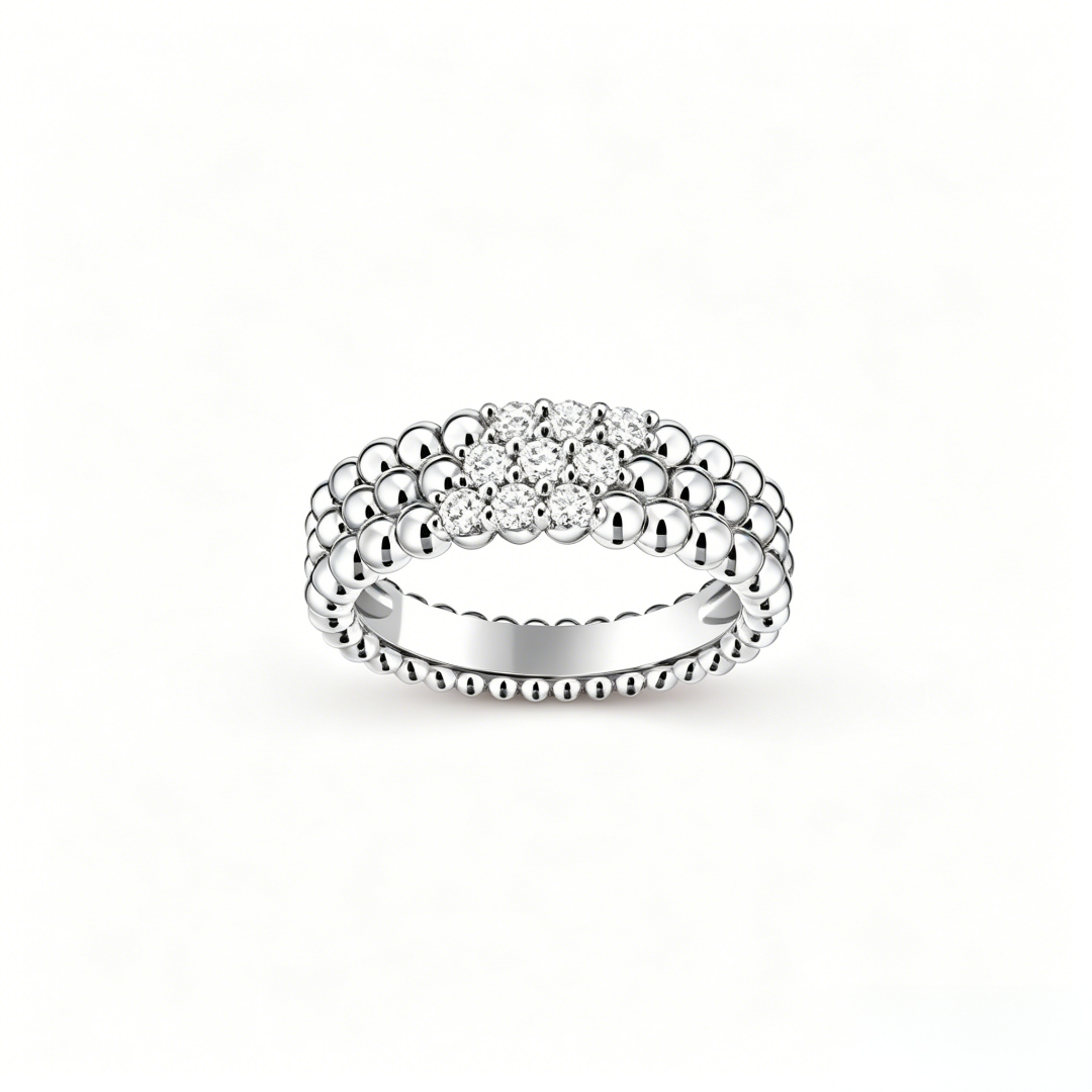 [Vicky] THREE-ROW DIAMOND RING
