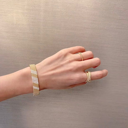 [Vicky]  FIVE-ROW DIAMOND BRACELET