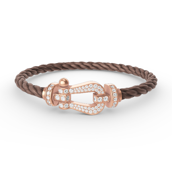 [Vicky]FORCE LARGE HORSESHOE FULL DIAMOND BRACELET ROSE GOLD