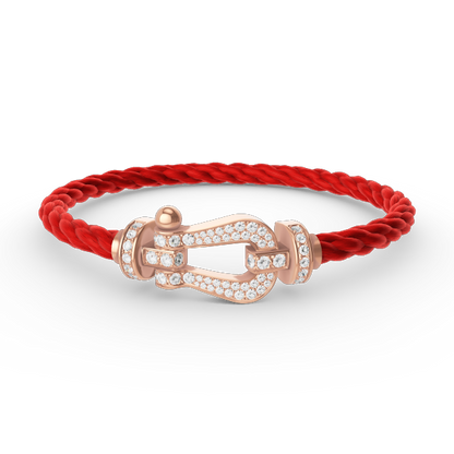 [Vicky]FORCE LARGE HORSESHOE FULL DIAMOND BRACELET ROSE GOLD