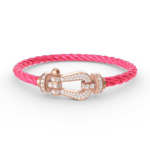 [Vicky]FORCE LARGE HORSESHOE FULL DIAMOND BRACELET ROSE GOLD
