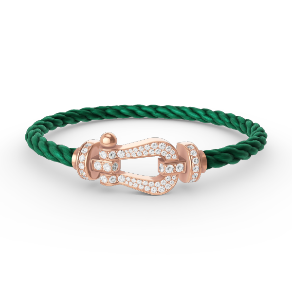 [Vicky]FORCE LARGE HORSESHOE FULL DIAMOND BRACELET ROSE GOLD