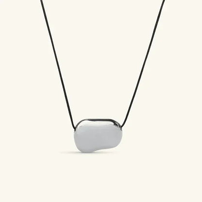 [Royal Vicky]Cord Pebble Pendant