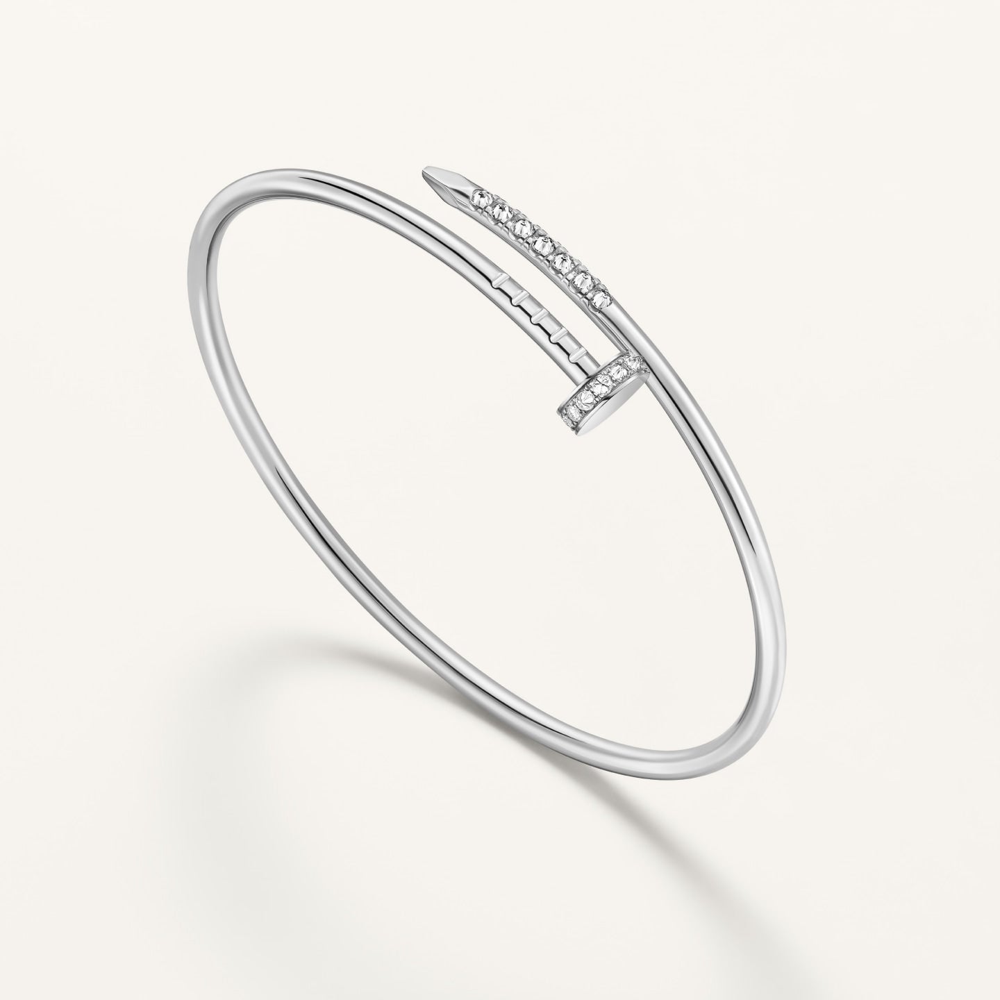 [Vicky Jewelry]JUSTE BRACELET 2.5MM DIAMONDS NEW