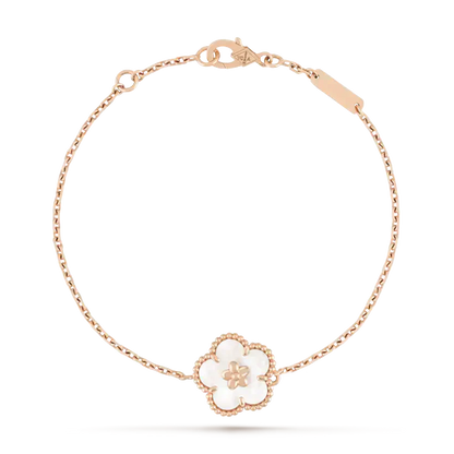 [Vicky]LUCKY WHITE MOP PLUM BLOSSOM  BRACELET