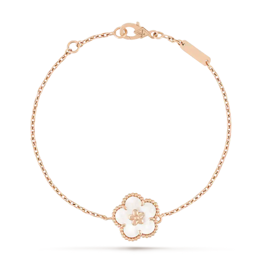 [Vicky]LUCKY WHITE MOP PLUM BLOSSOM  BRACELET
