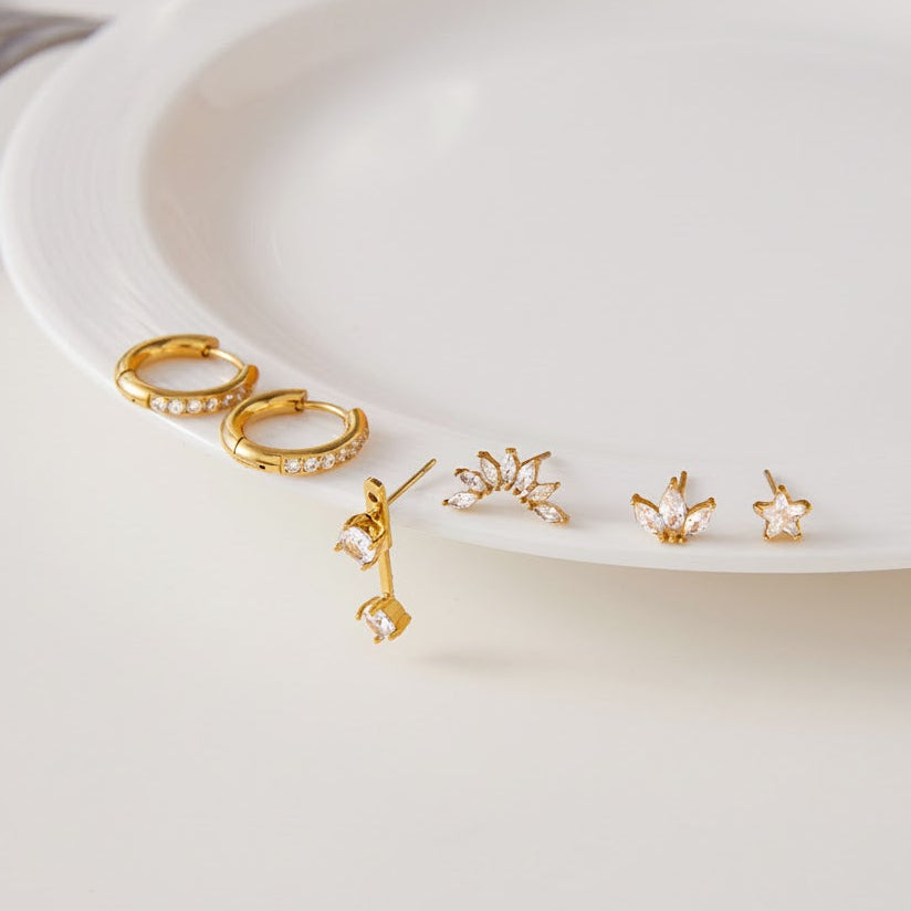 [Royal Vicky]Essential Diamond Earrings Bundle