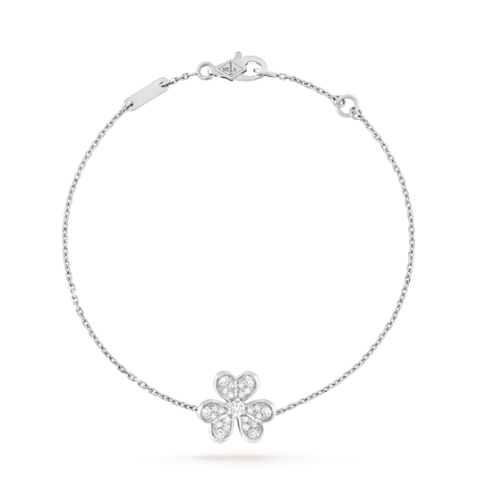 [Vicky]FRIVOLE SILVER FLOWER DIAMOND BRACELET