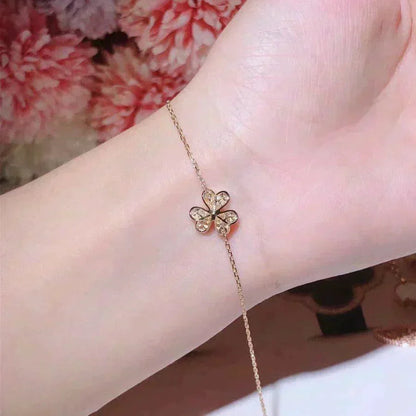 [Vicky]FRIVOLE GOLD FLOWER DIAMOND BRACELET