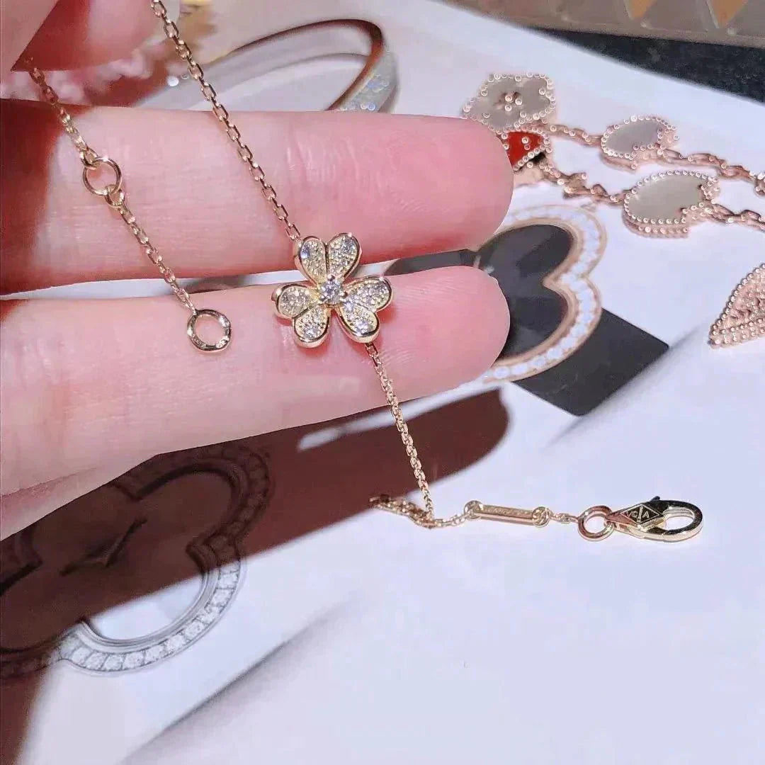 [Vicky]FRIVOLE GOLD BLUMEN DIAMANT ARMBAND