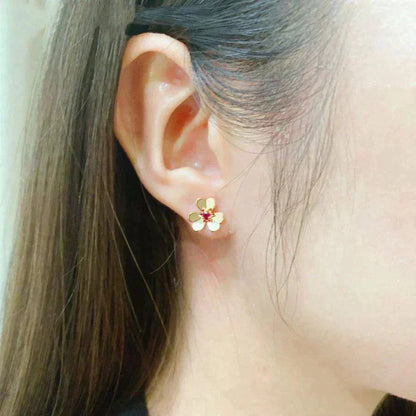 [Vicky]FRIVOLE  FLOWER PINK EARRINGS