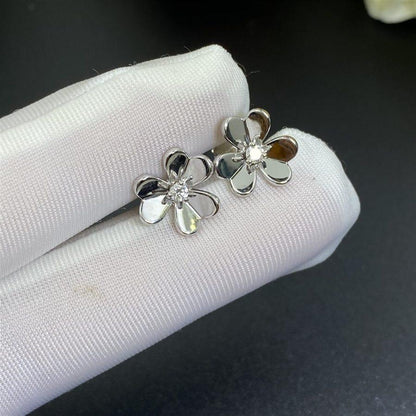 [Vicky]FRIVOLE MINI SILVER FLOWER EARRINGS