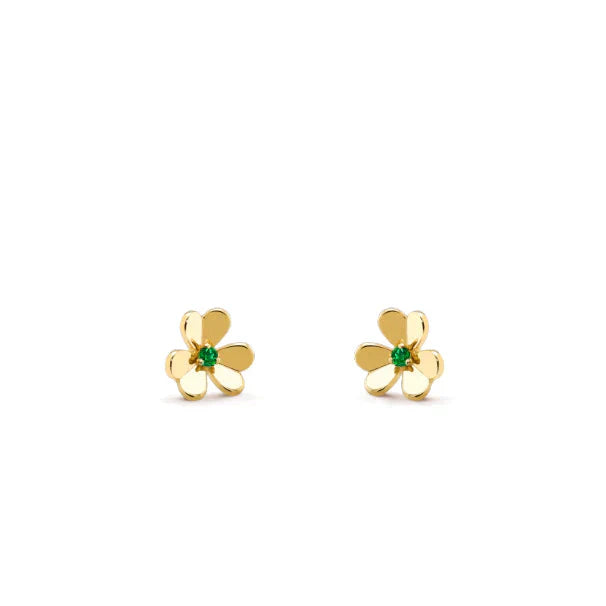 [Vicky]FRIVOLE  FLOWER MALACHITE EARRINGS