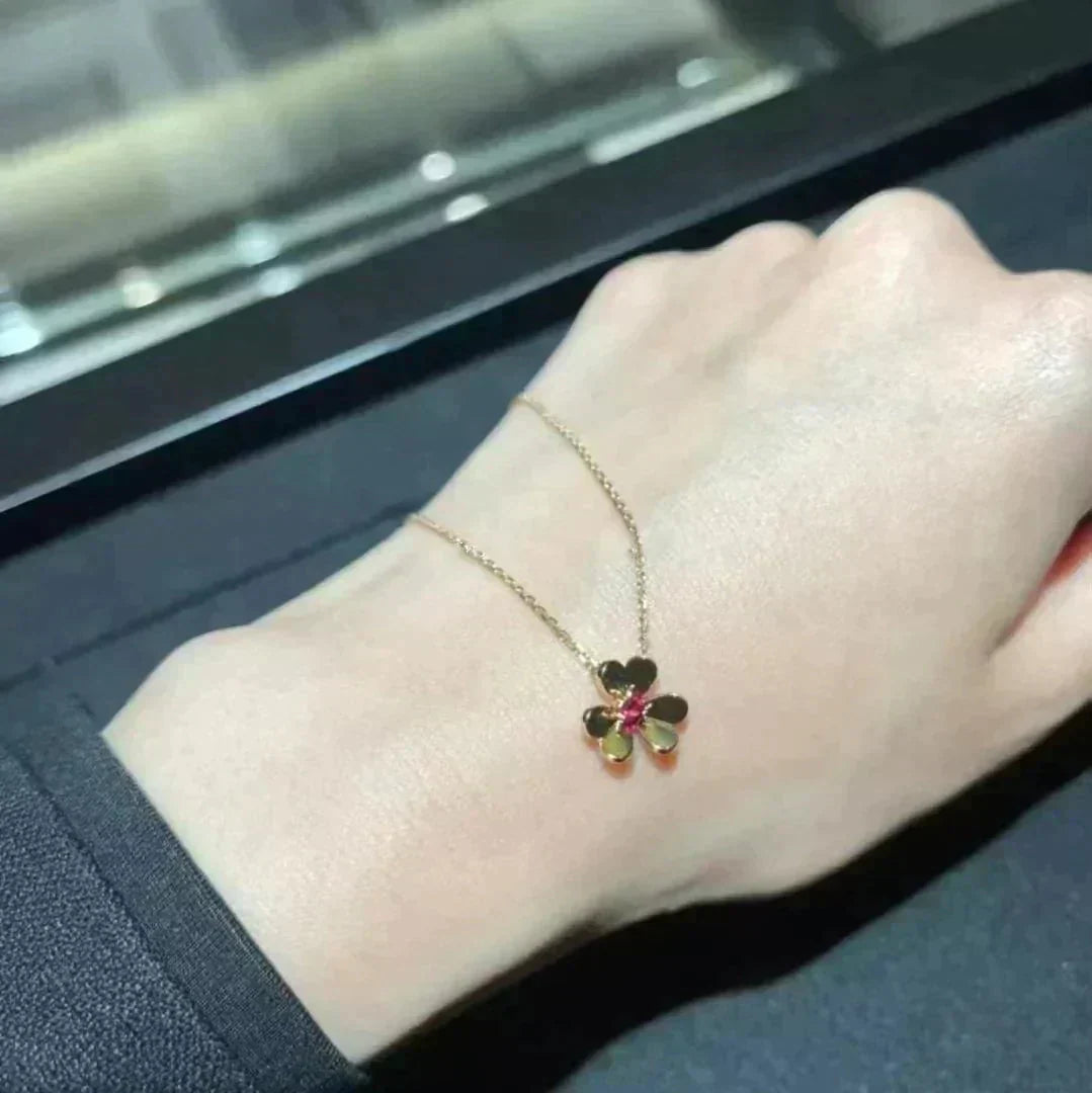 [Vicky]FRIVOLE GOLD FLOWER NECKLACE