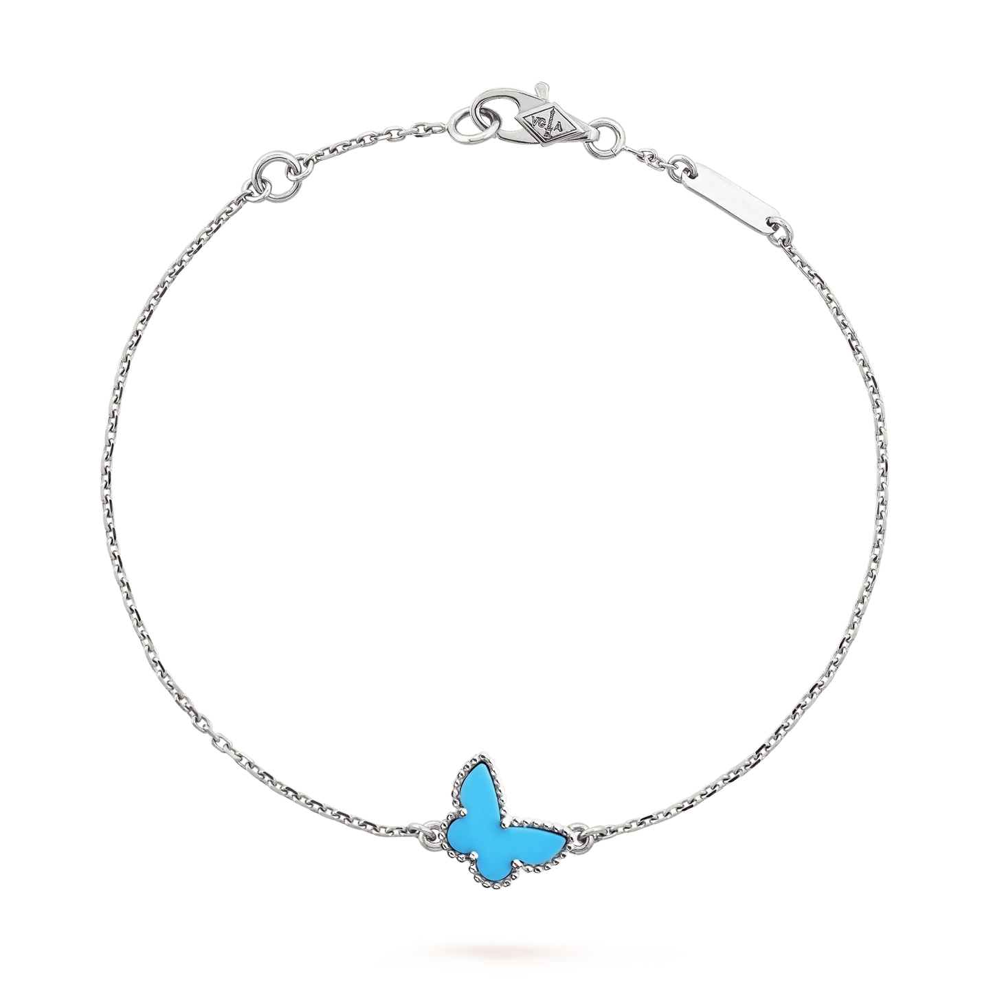 [Vicky]BUTTERFLY TURQUOISE BUTTERFLY BRACELET SILVER