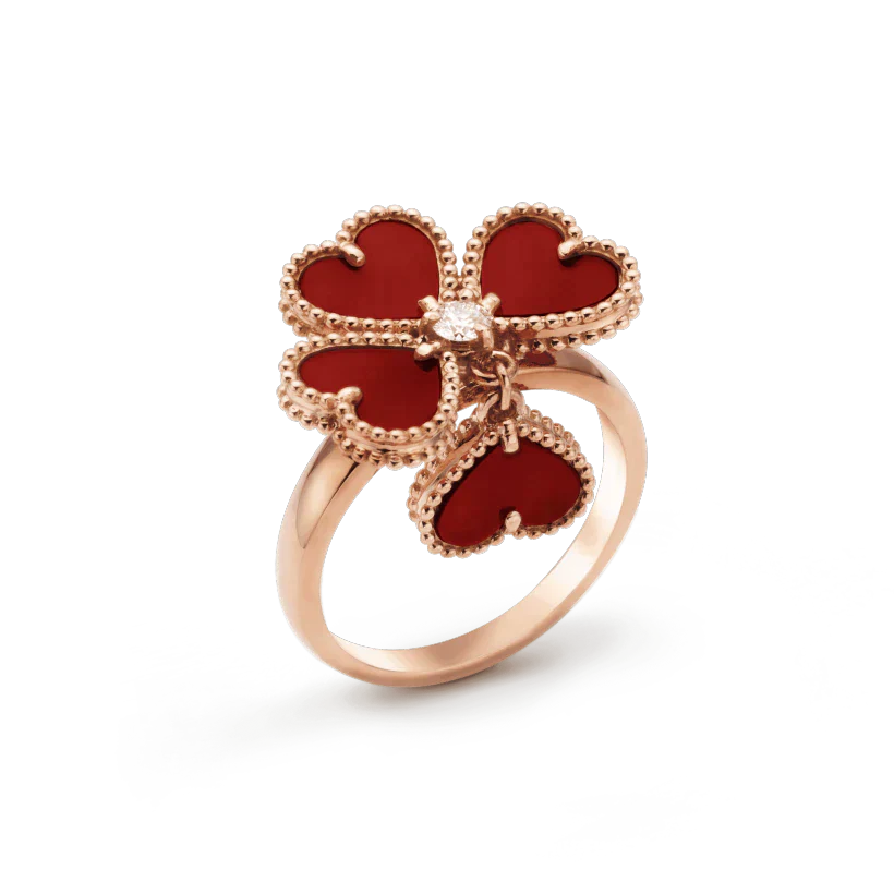 [Vicky]SWEET CLOVER CARNELIAN RING