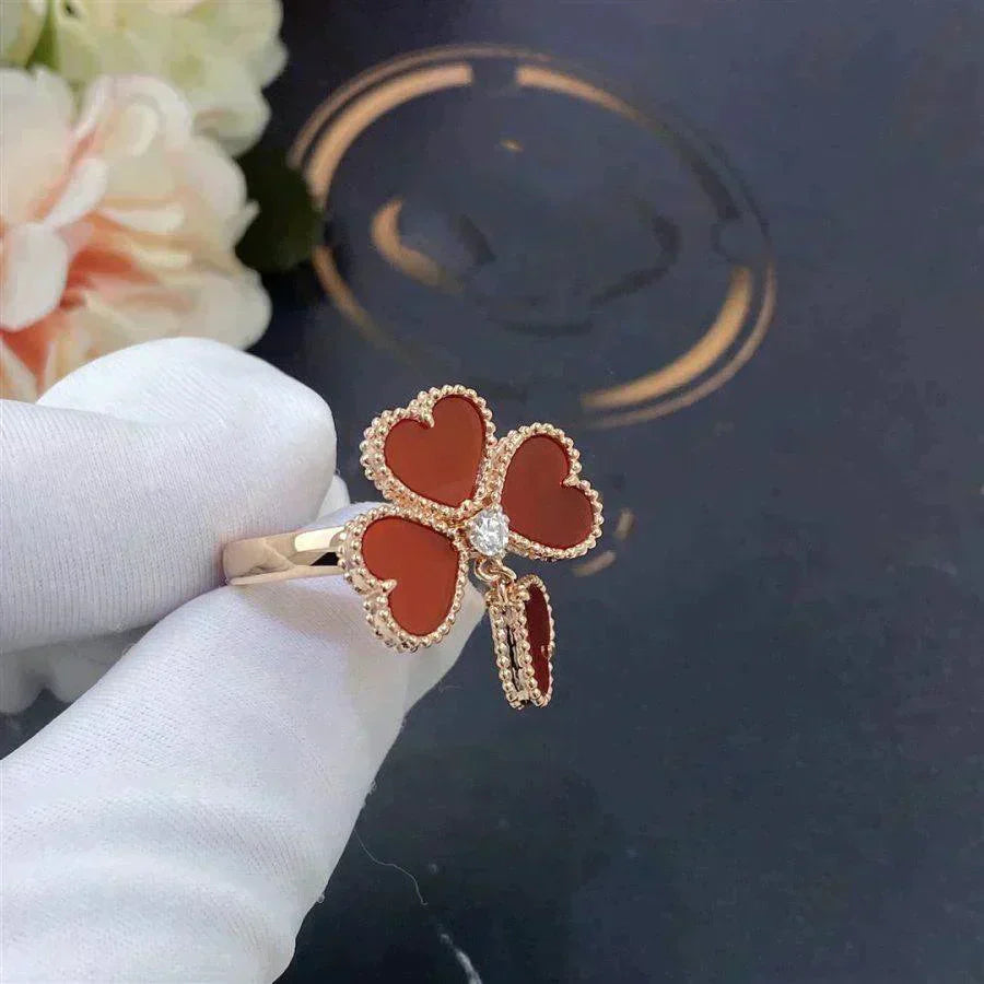 [Vicky]SWEET CLOVER CARNELIAN RING