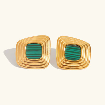 [Royal Vicky]Sylvie Geometric Gold Earrings