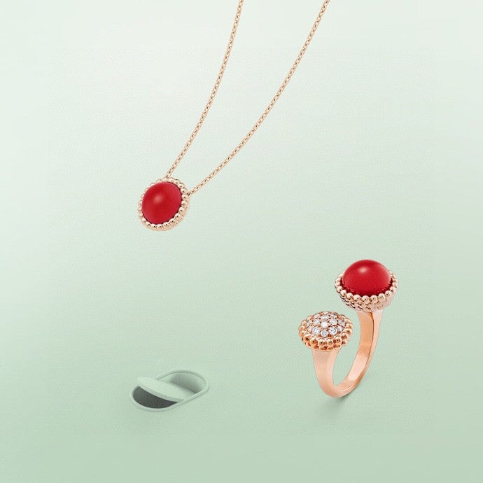 [Vicky]PERLEE COULEURS DIAMOND ROSE GOLD BETWEEN THE FINGER RING