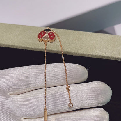 [Vicky]LUCKY SPRING 1 MOTIF PINK GOLD BRACELET