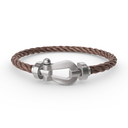 [Vicky]FORCE LARGE HORSESHOE NO DIAMOND BRACELET SILVER