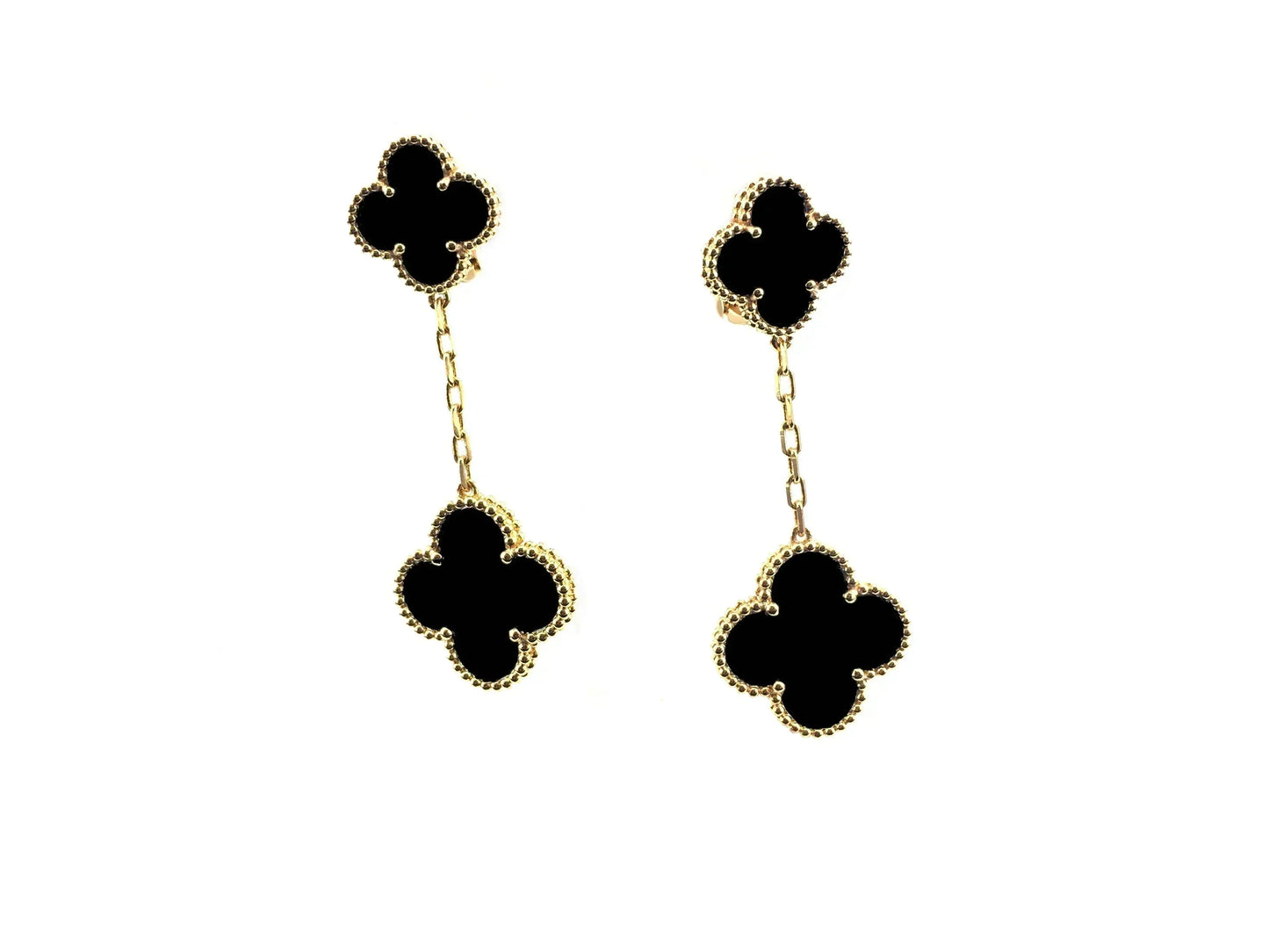 [Vicky]CLOVER 2 MOTIFS  EARRINGS (MULTIPLE CHOICESC