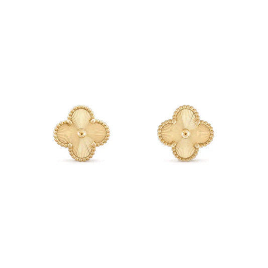 [Vicky]CLOVER MEDIUM 1 MOTIFS LASER EARRINGS