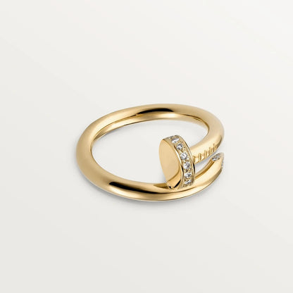 [Vicky]JUSTE RING 2.65MM GOLD DIAMOND